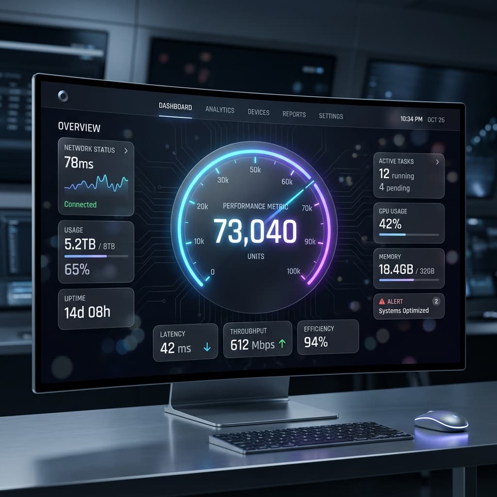 Dashboard Gauge Interface